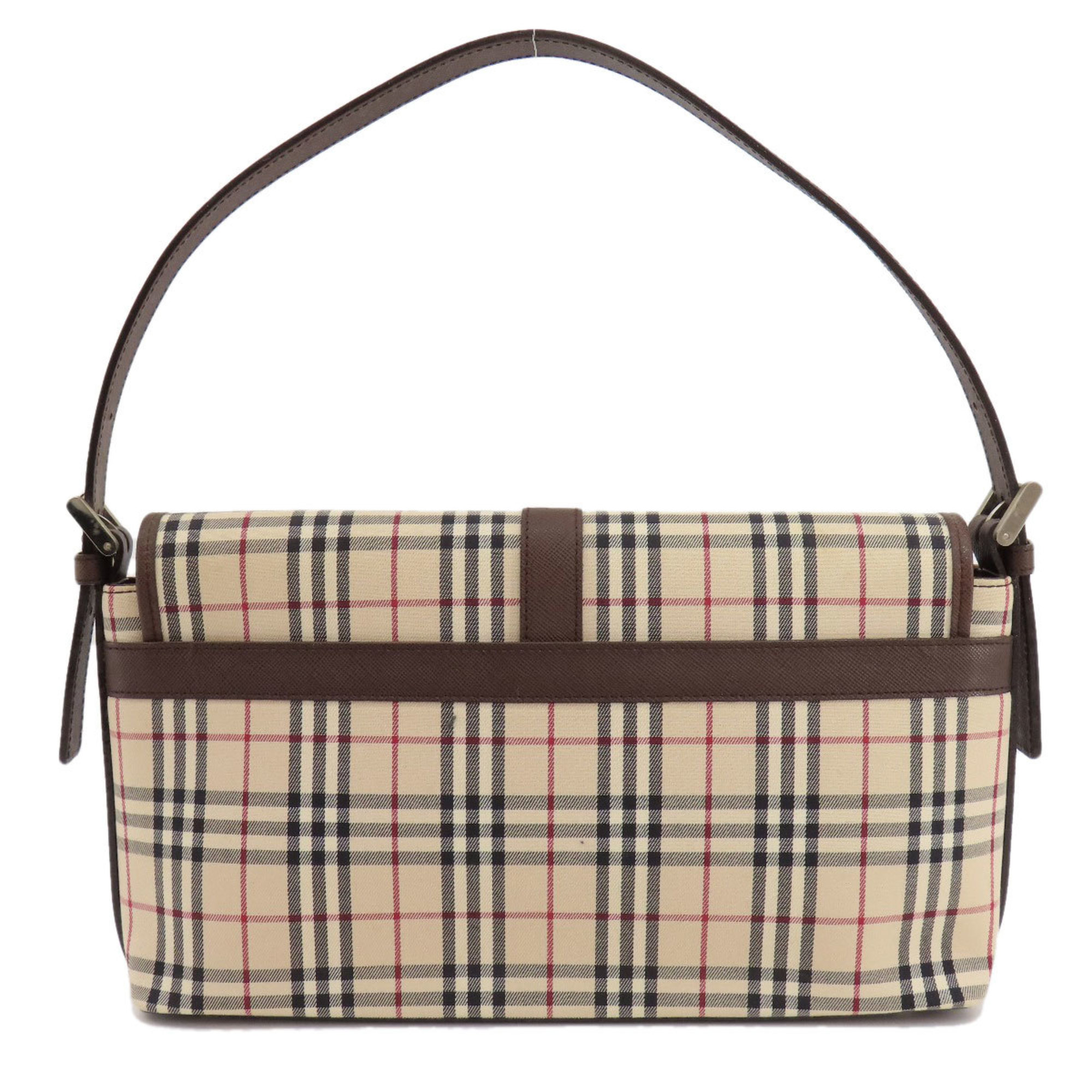 Burberry Nova Check Shoulder Bag Canvas Women's BURBERRY