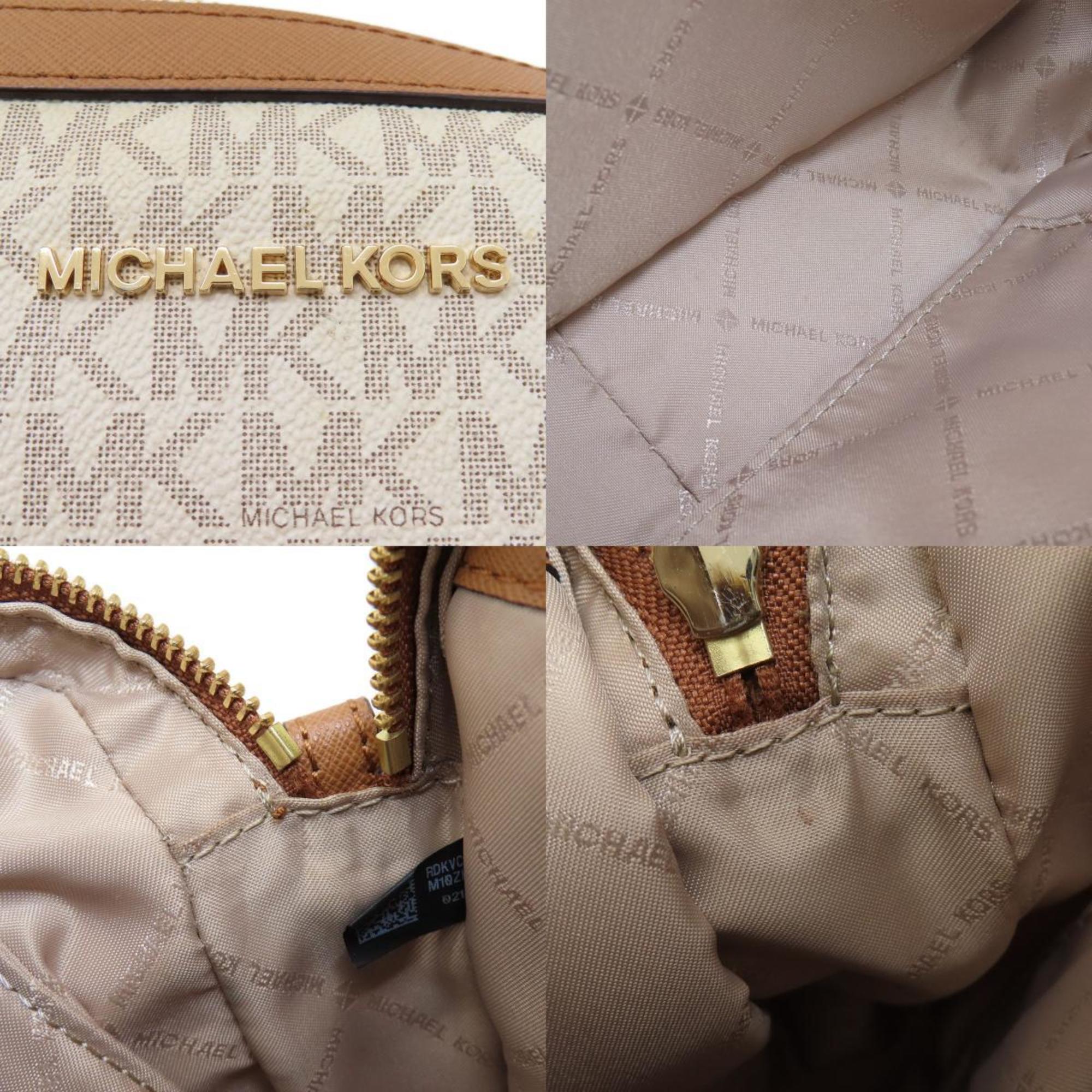 Michael Kors MK Signature Shoulder Bag PVC Women's