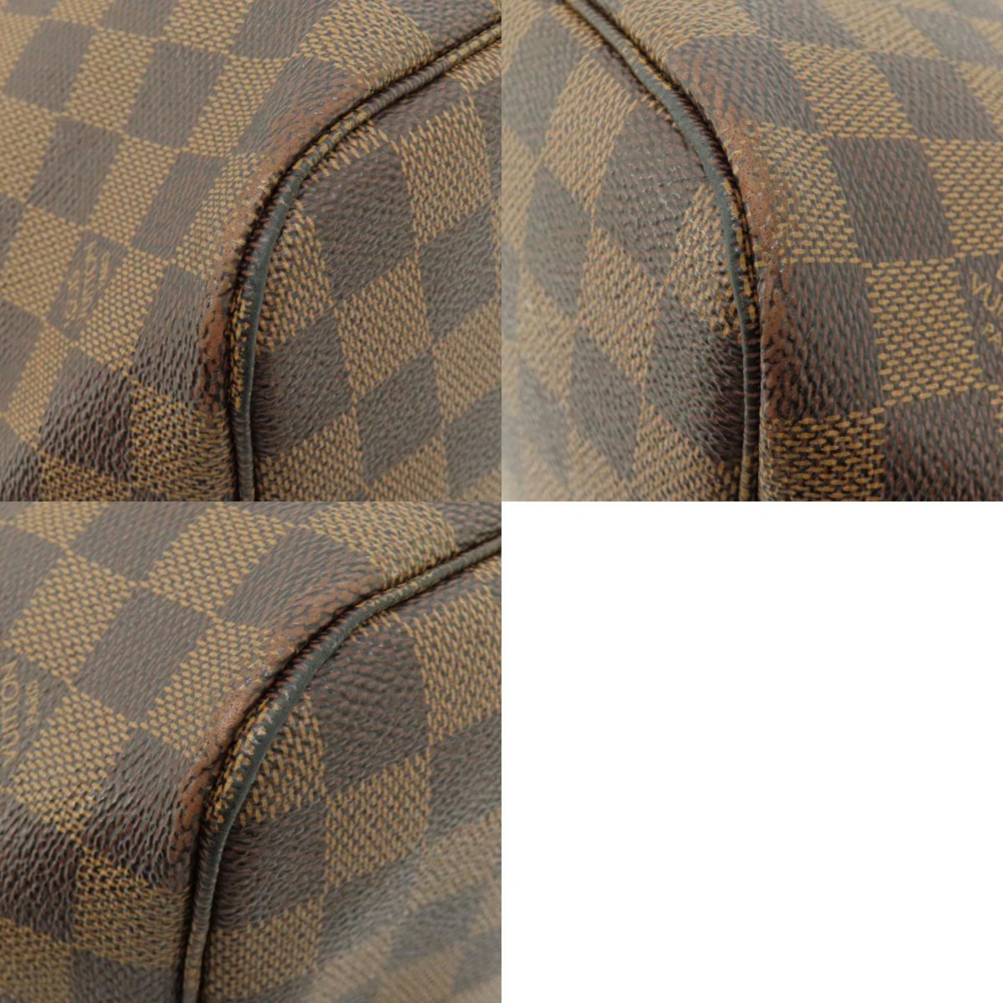 Louis Vuitton N41358 Neverfull MM Damier Ebene Tote Bag Canvas Women's LOUIS VUITTON