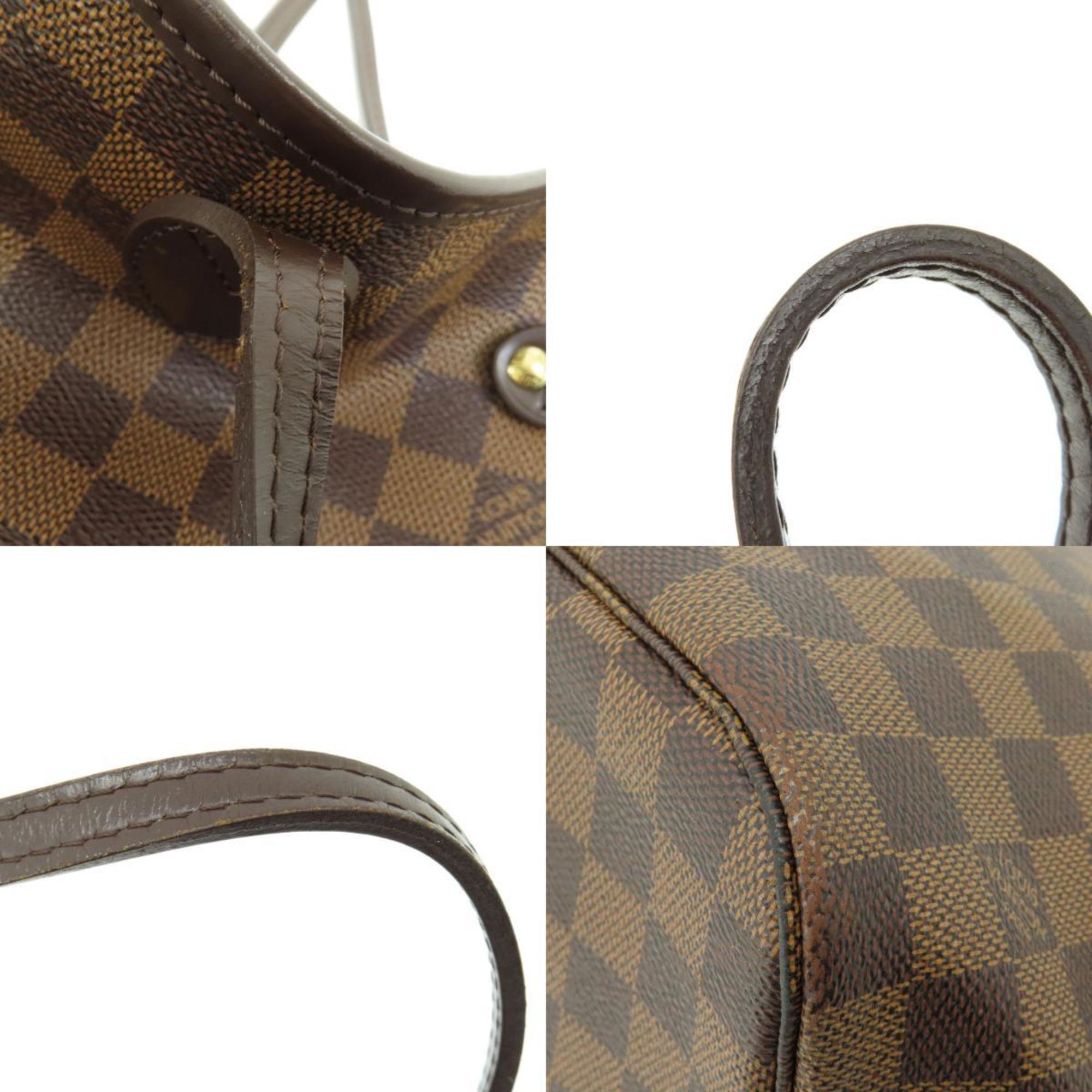 Louis Vuitton N41358 Neverfull MM Damier Ebene Tote Bag Canvas Women's LOUIS VUITTON