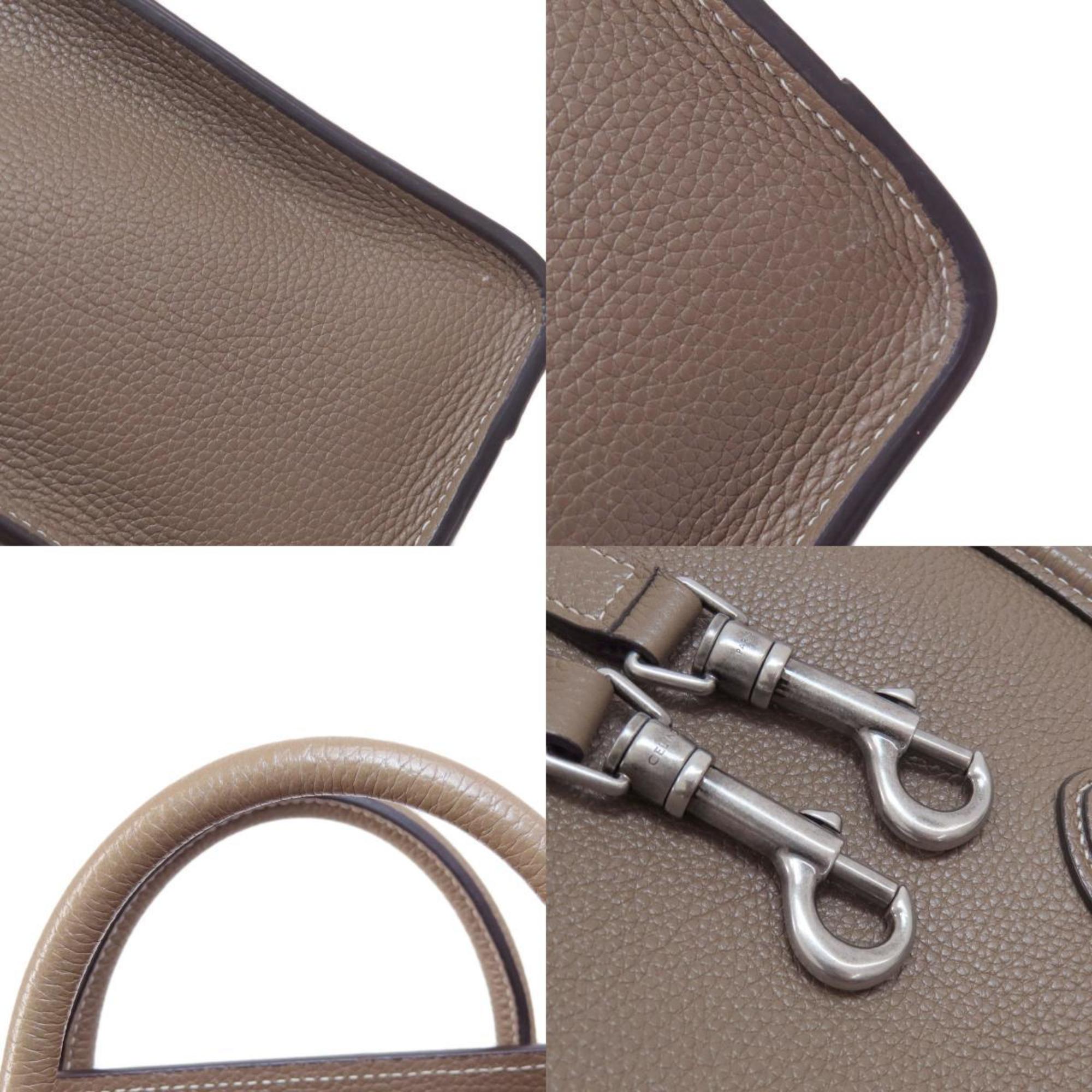 CELINE Luggage Nano Handbag Calfskin Women's