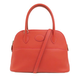 Hermes Bolide 27 Red Handbag Swift Women's HERMES