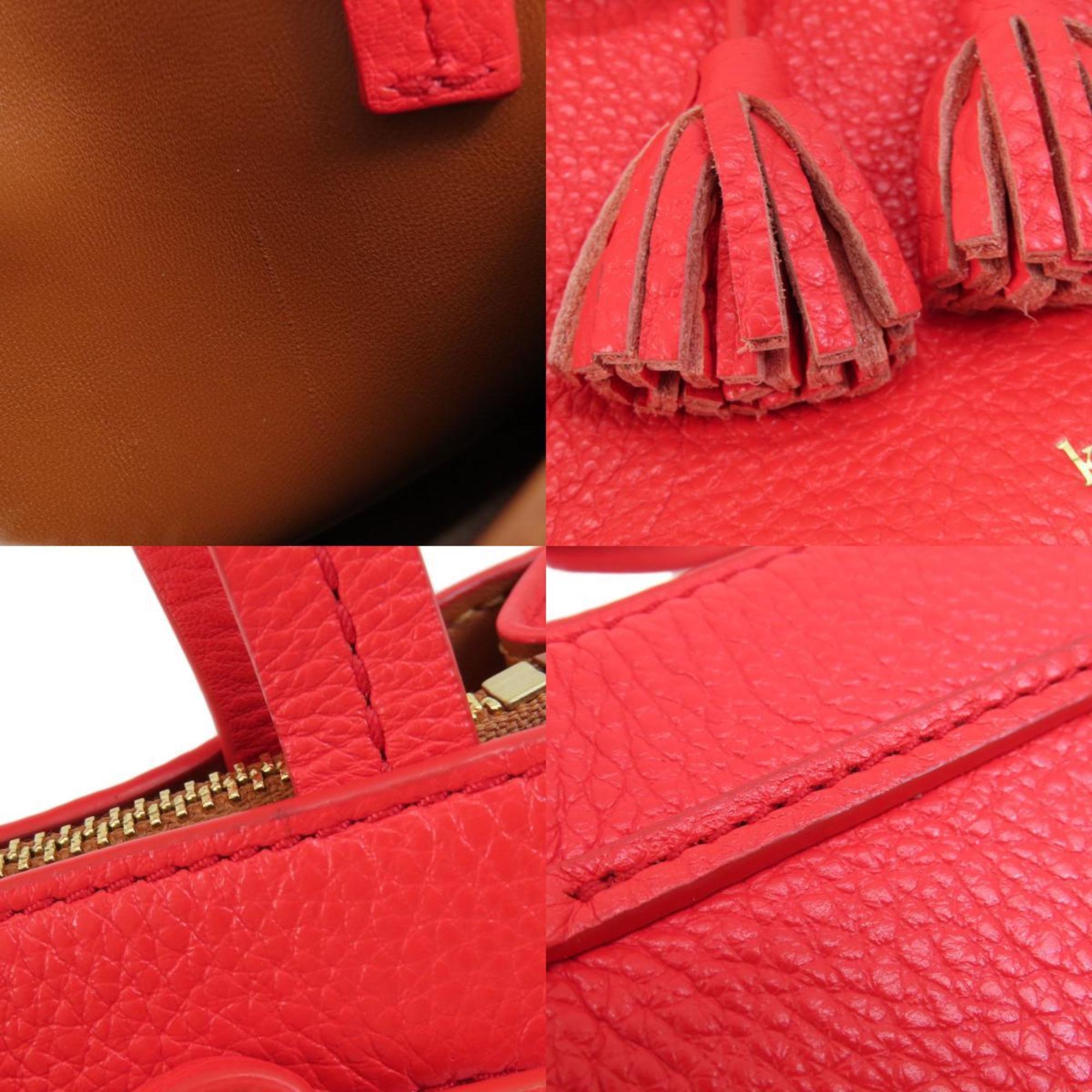 Kate Spade Ribbon Motif Handbag Leather Women's