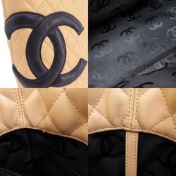 CHANEL Cambon Line Tote Bag Calfskin Women's