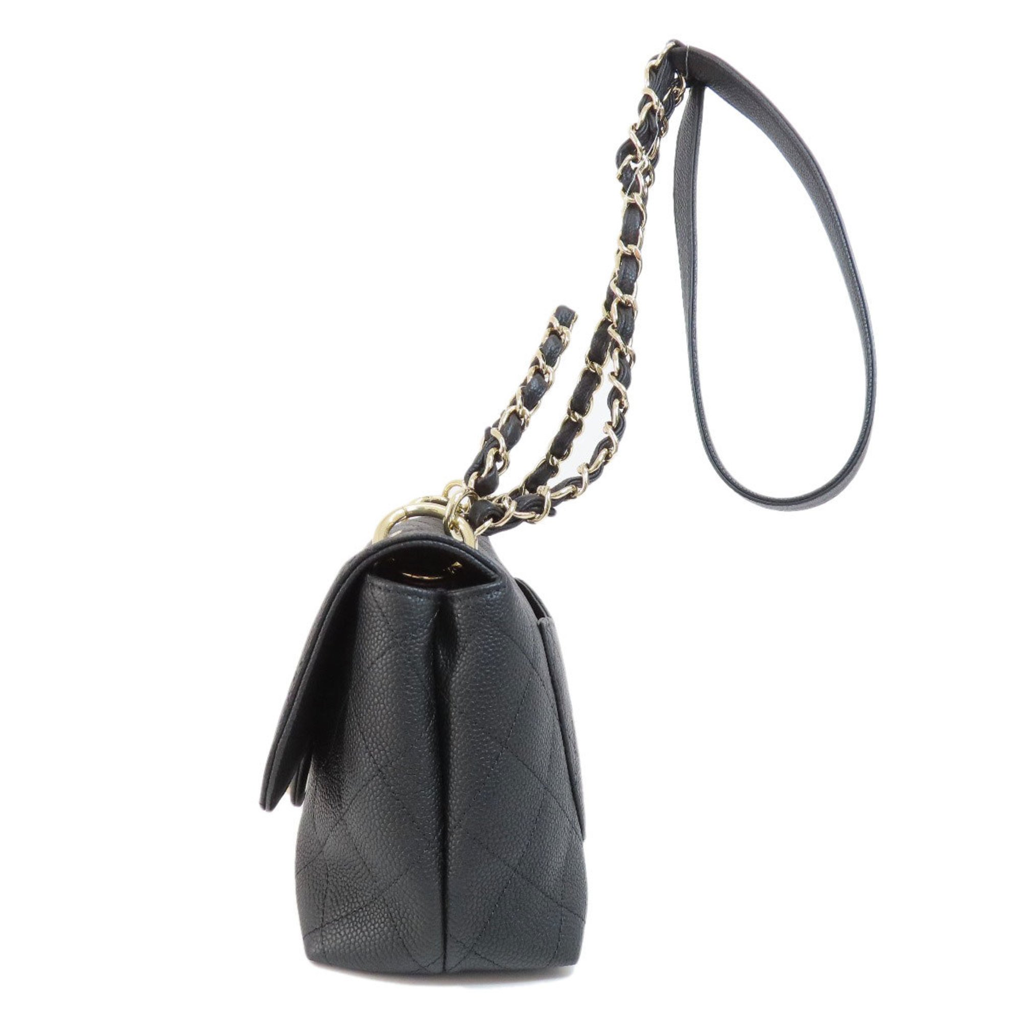 CHANEL Matelasse Handbag Soft Caviar Skin Women's