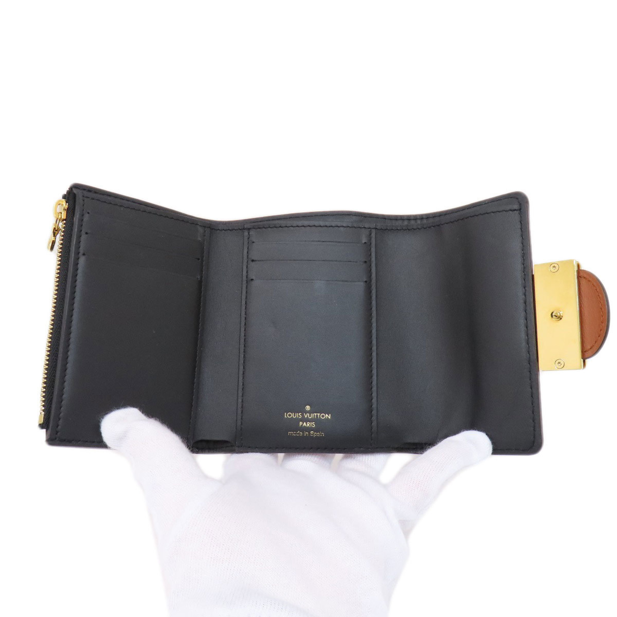 Louis Vuitton M68725 Portefeuille Dauphine Compact Monogram Reverse Bi-fold Wallet Women's LOUIS VUITTON