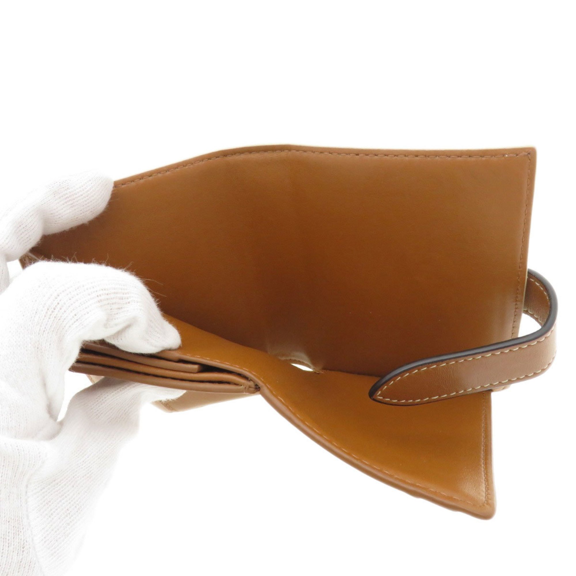 CELINE Macadam Bi-fold Wallet Leather Women's