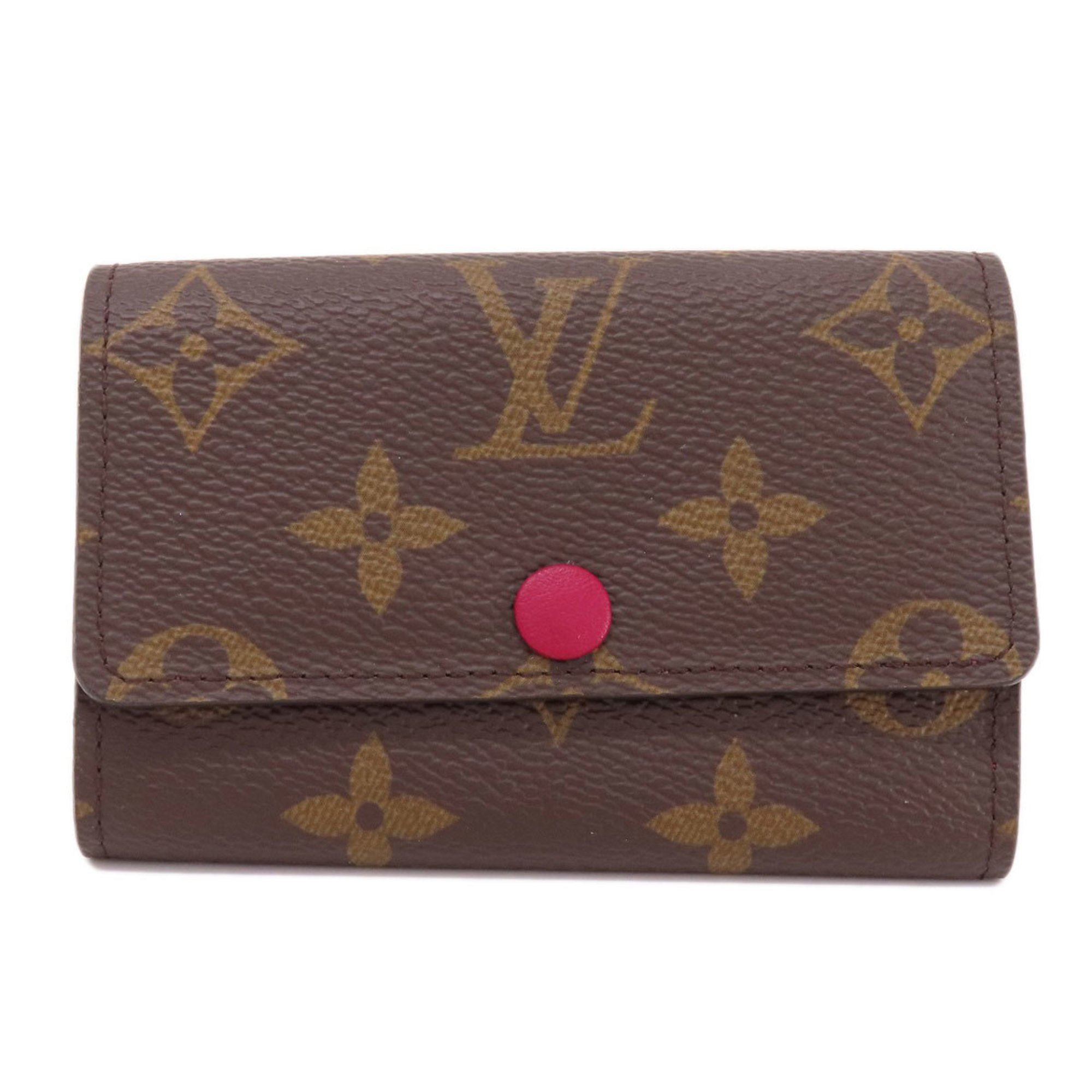 Louis Vuitton M60701 Multicle 6 Monogram Fuchsia Key Case Canvas Women's LOUIS VUITTON