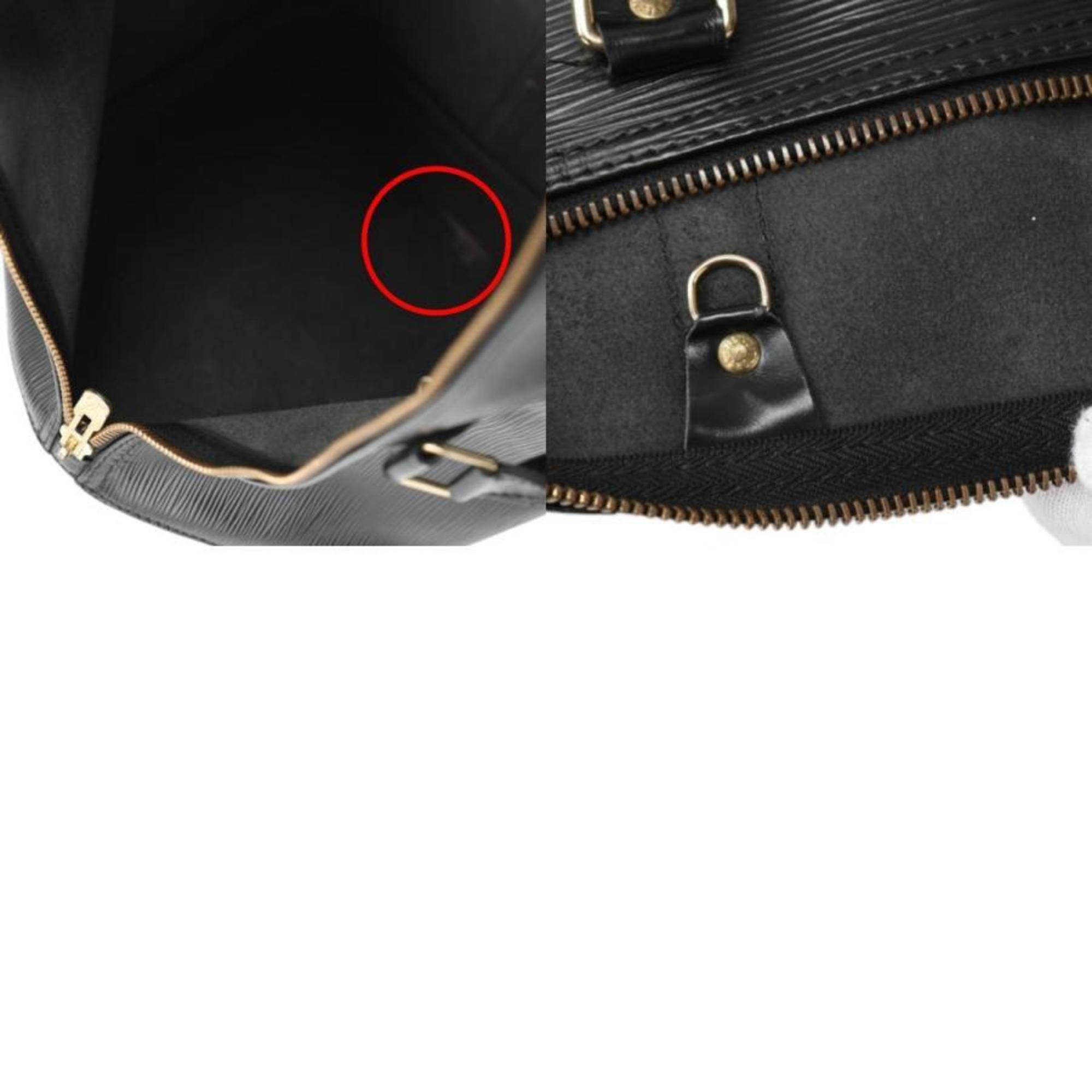Louis Vuitton Boston Bag Epi Keepall 50 Leather M42962 Black LV