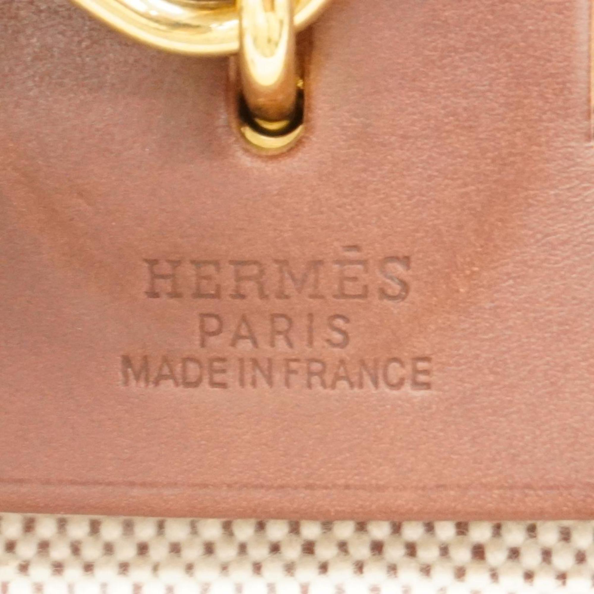 Hermes handbag Airbag PM □F stamp Toile H Brown Ladies