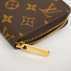 Louis Vuitton Long Wallet Monogram Zippy M60017 Brown Men's Women's