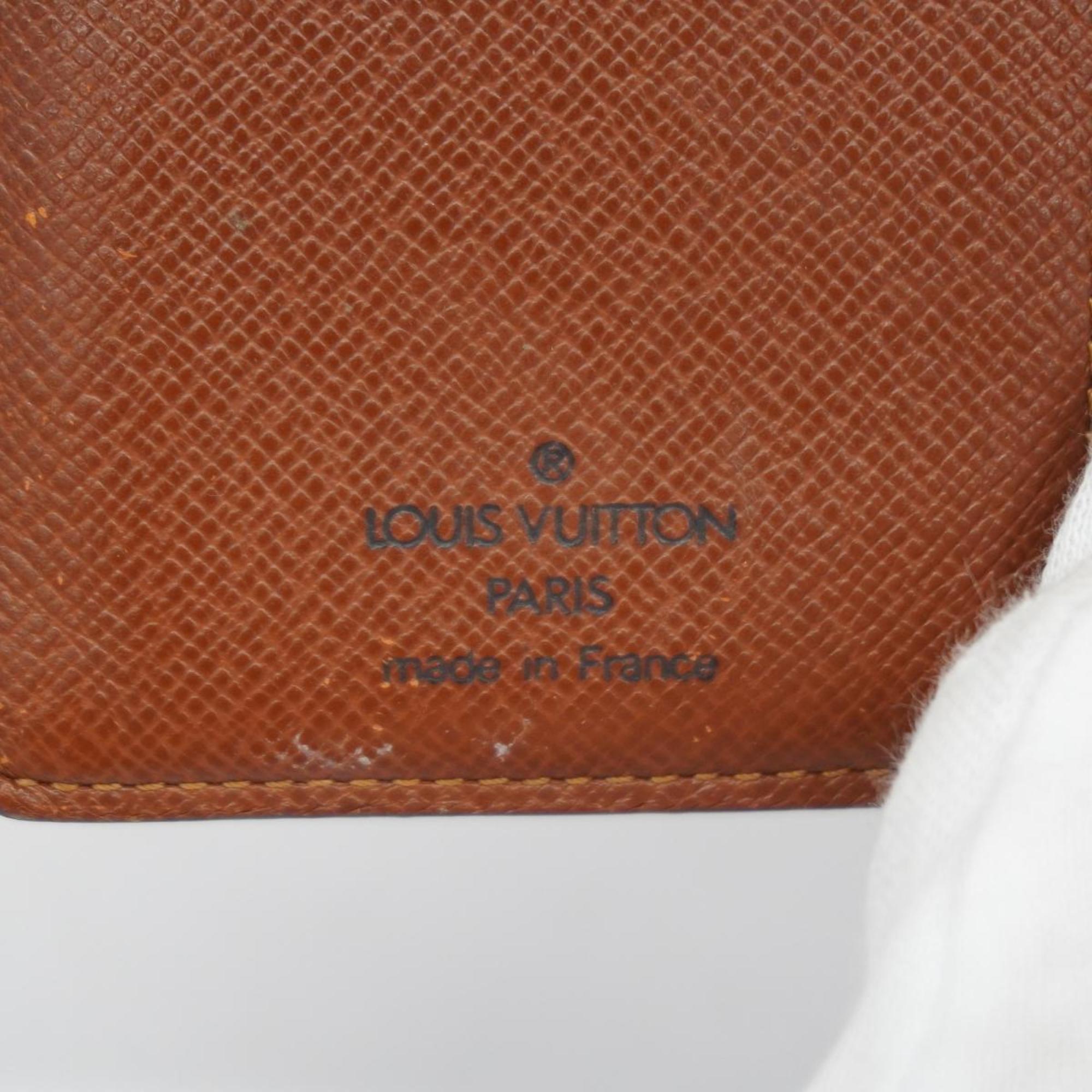 Louis Vuitton Wallet Monogram Porte Monnaie Biennois M61663 Brown Women's