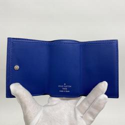 Louis Vuitton Tri-fold Wallet Taigarama Discovery Compact M67620 Cobalt Men's