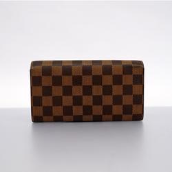 Louis Vuitton Long Wallet Damier Porte Monnaie Carte Credit M61725 Ebene Men's Women's