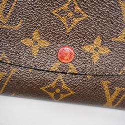 Louis Vuitton Long Wallet Monogram Portefeuille Emily M60136 Rouge Women's