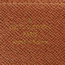 Louis Vuitton Long Wallet Monogram Zippy M42616 Brown Men's Women's