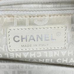 Chanel Handbag Chocolate Bar Caviar Skin White Women's