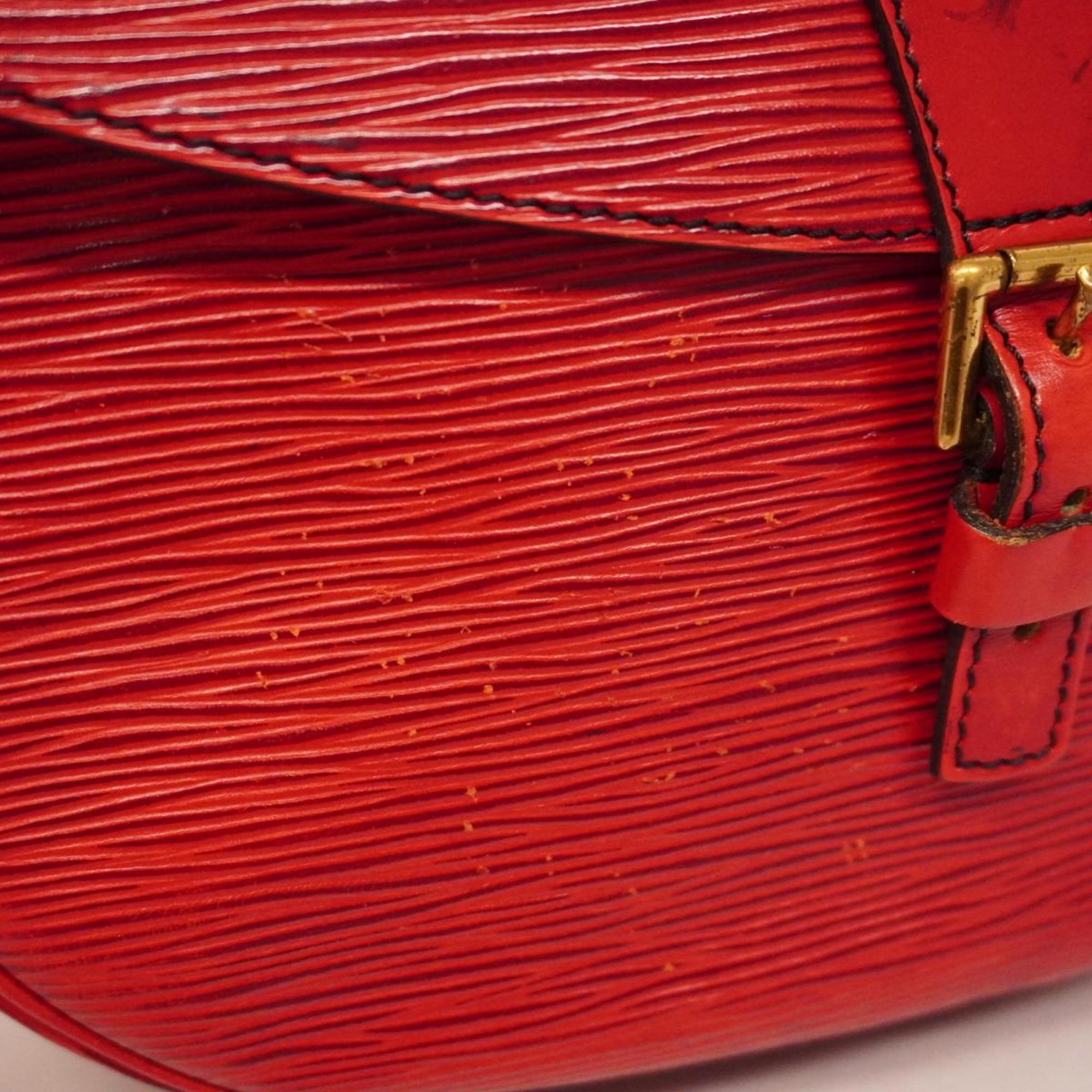 Louis Vuitton Shoulder Bag Epi Jeune Fille M52157 Castilian Red Ladies