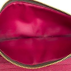 Louis Vuitton Long Wallet Monogram Portefeuille Adele M61269 Brown Fuchsia Ladies