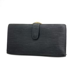 Louis Vuitton Long Wallet Epi Continental Viennese M63252 Noir Men's Women's
