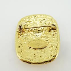 Chanel Brooch Coco Mark Square GP Plated Gold 94P Women's