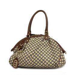 Gucci handbag Sukey 223974 canvas leather brown ladies