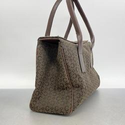 Celine handbag macadam canvas brown ladies