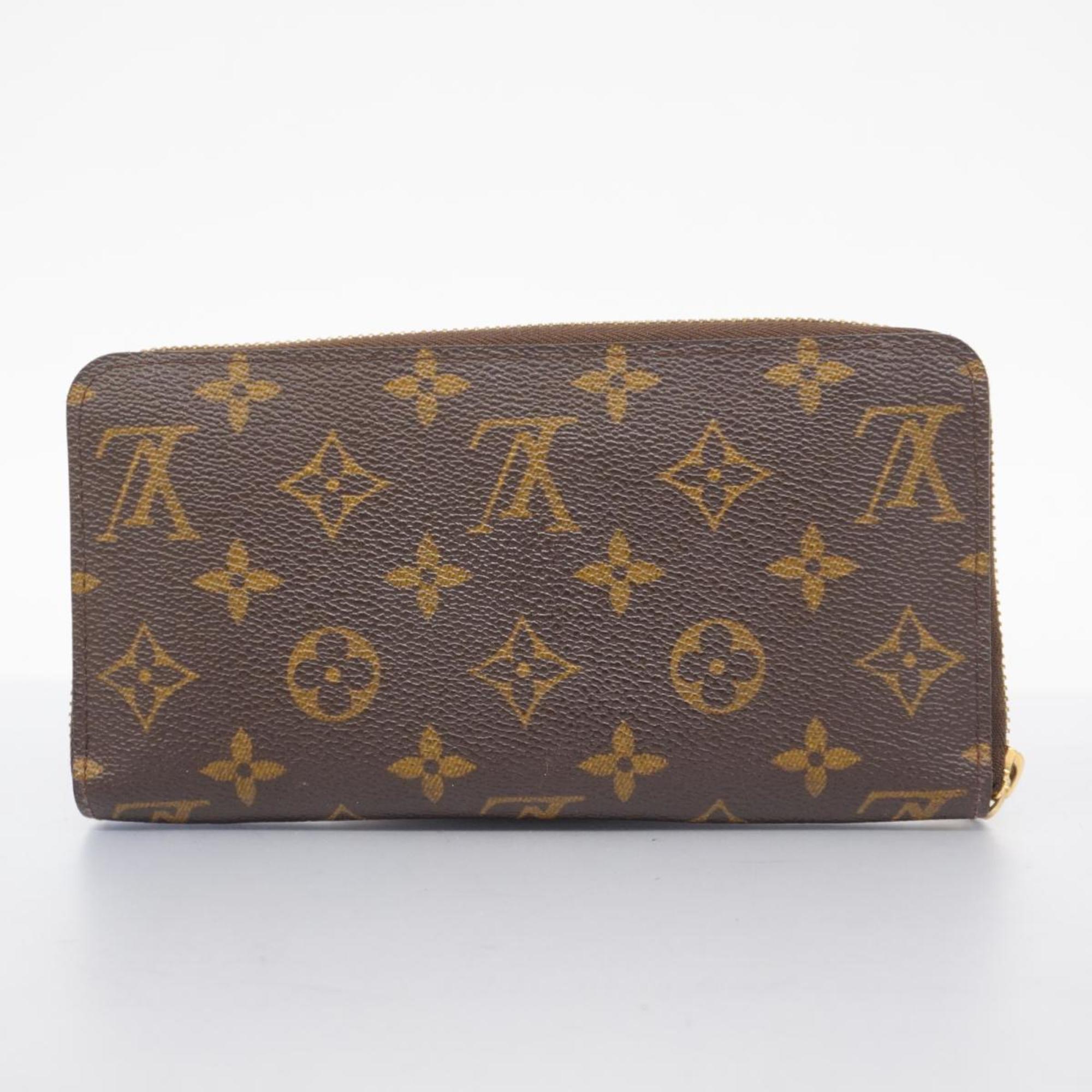 Louis Vuitton Long Wallet Monogram Zippy M60017 Brown Men's Women's