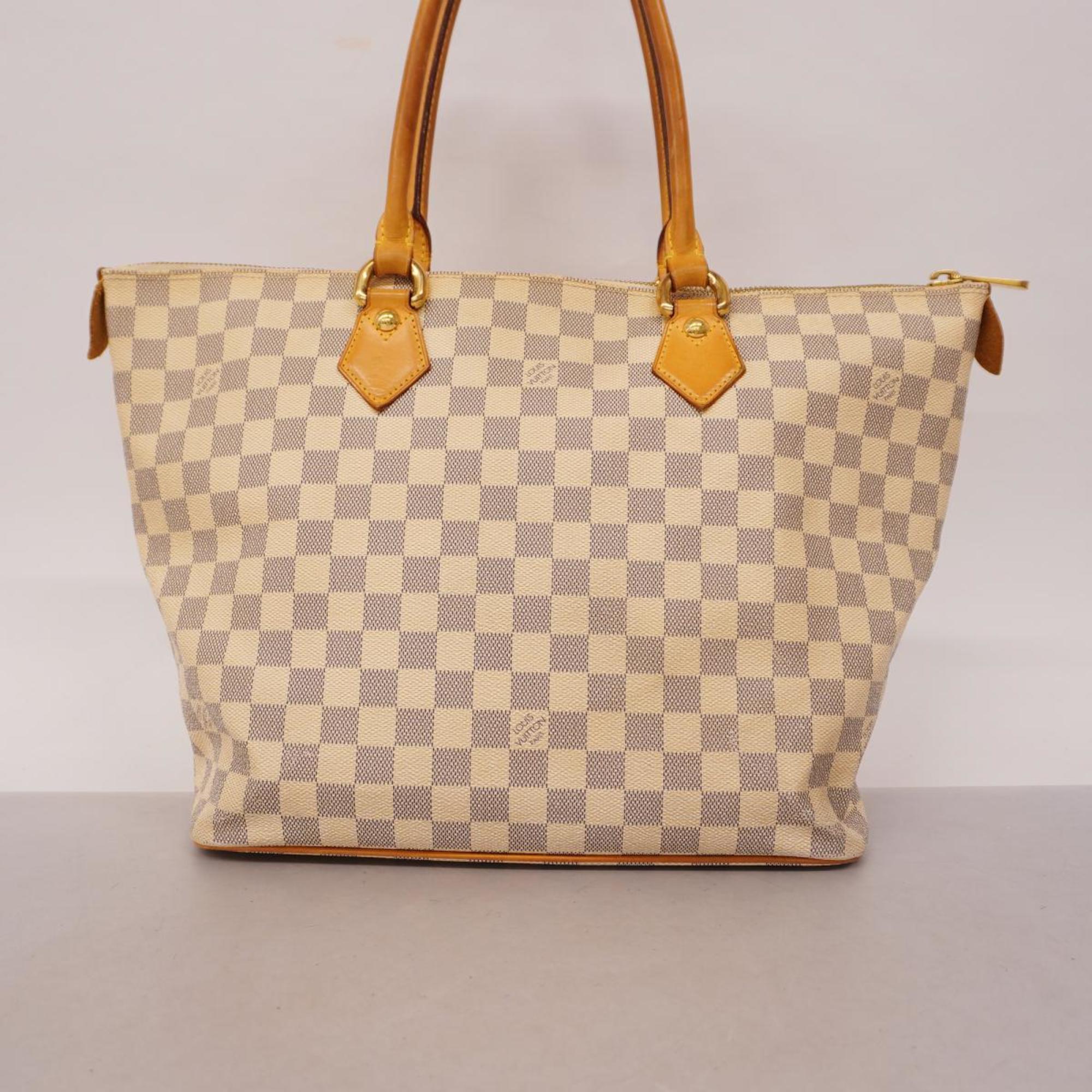 Louis Vuitton Tote Bag Damier Azur Saleya MM N51185 White Women's