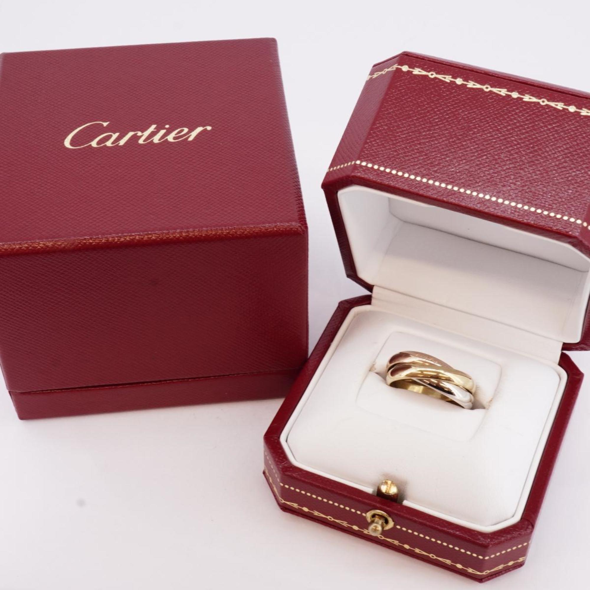 Cartier Ring Trinity 55 K18YG Yellow Gold K18WG White K18PG Pink Women's