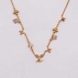 LOUIS VUITTON LV In the Sky Necklace M01322 Metal Gold Monogram Flower