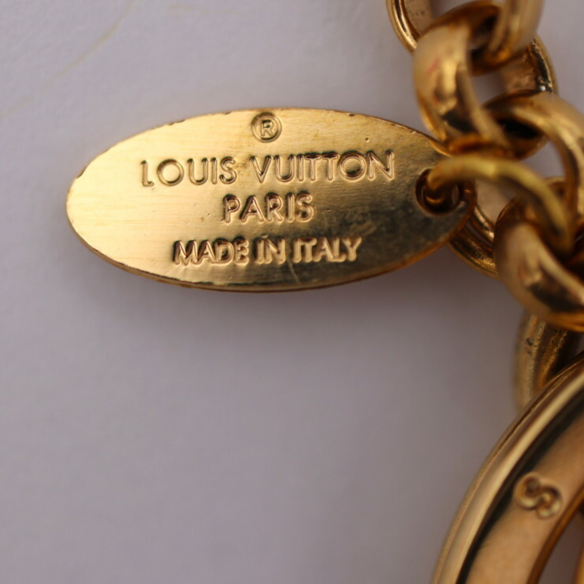 LOUIS VUITTON Louis Vuitton Porte Cle Vivienne Snowman Keychain M67359 Plastic Pink White Key Ring Bag Charm