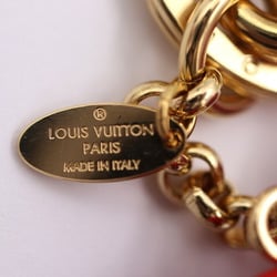LOUIS VUITTON Louis Vuitton Porte Cle Vivienne Keychain M80249 Plastic Wood Red x Purple Brown Keyring Bag Charm