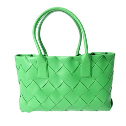 BOTTEGAVENETA Bottega Veneta Intrecciato Small Intreccio Green - Women's Lambskin Tote Bag