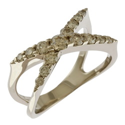 KASHIKEY Naked Ring, Size 22, 18K Gold, Brown Diamond, 1.00ct, Unisex,
