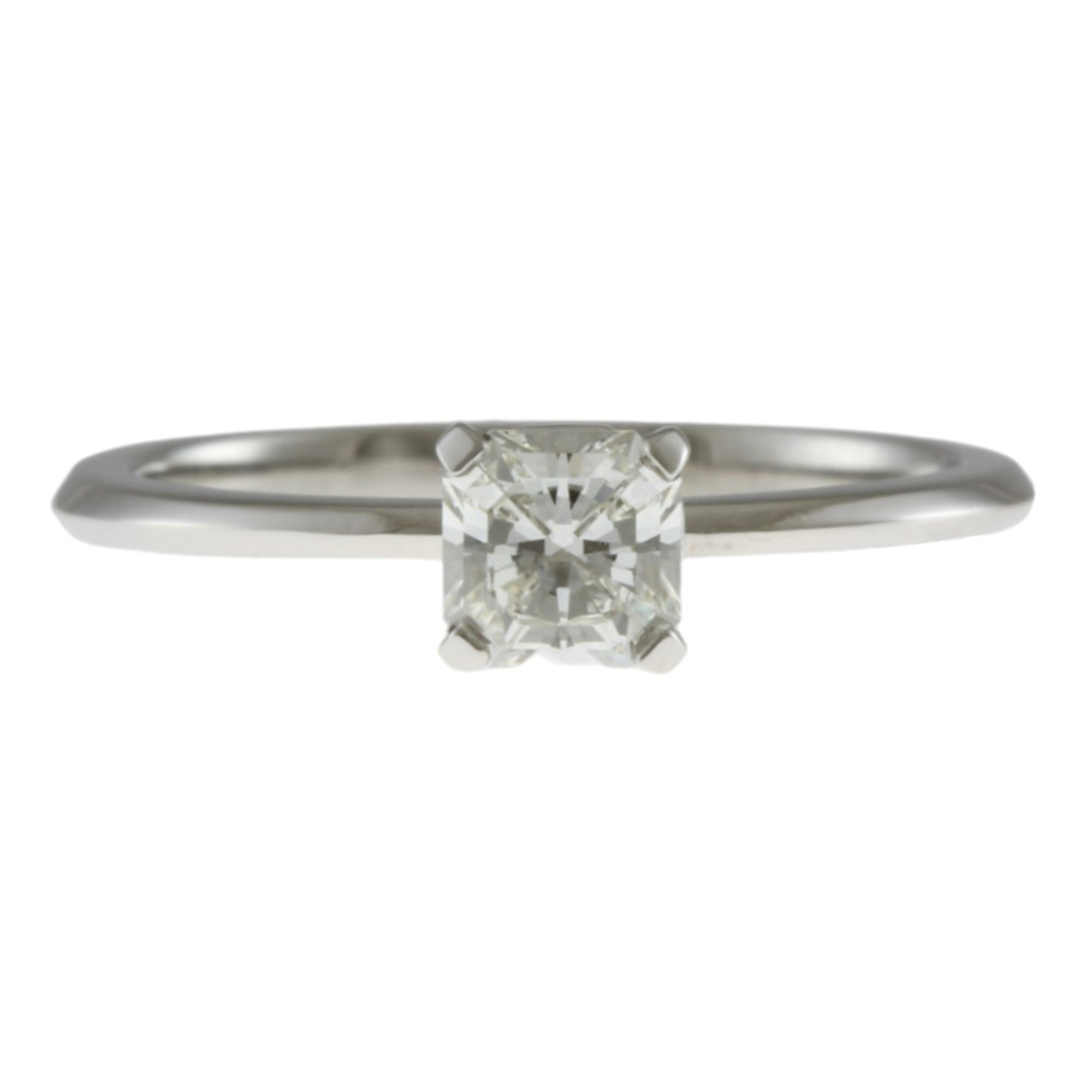 Tiffany True Ring, size 6.5, Pt950 platinum, diamond 0.35ct, ladies, TIFFANY&Co.