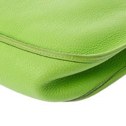 HERMES Evelyn GM Apple Green G Stamp (around 2003) Women's Taurillon Clemence Shoulder Bag