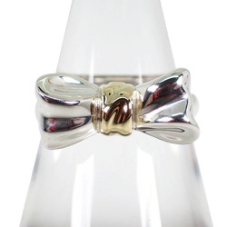 TIFFANY 925 750 Ribbon Combination Ring Size 9.5