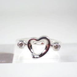 TIFFANY 925 diamond heart ring size 6.5