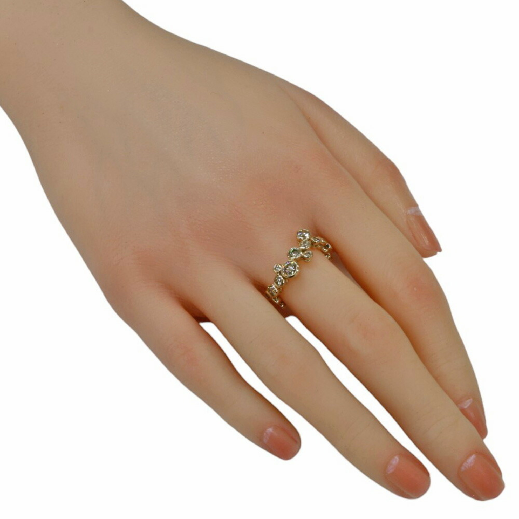 KASHIKEY Bezel Ring, Size 13, 18K Gold, Brown Diamond, 1.00ct, Women's,