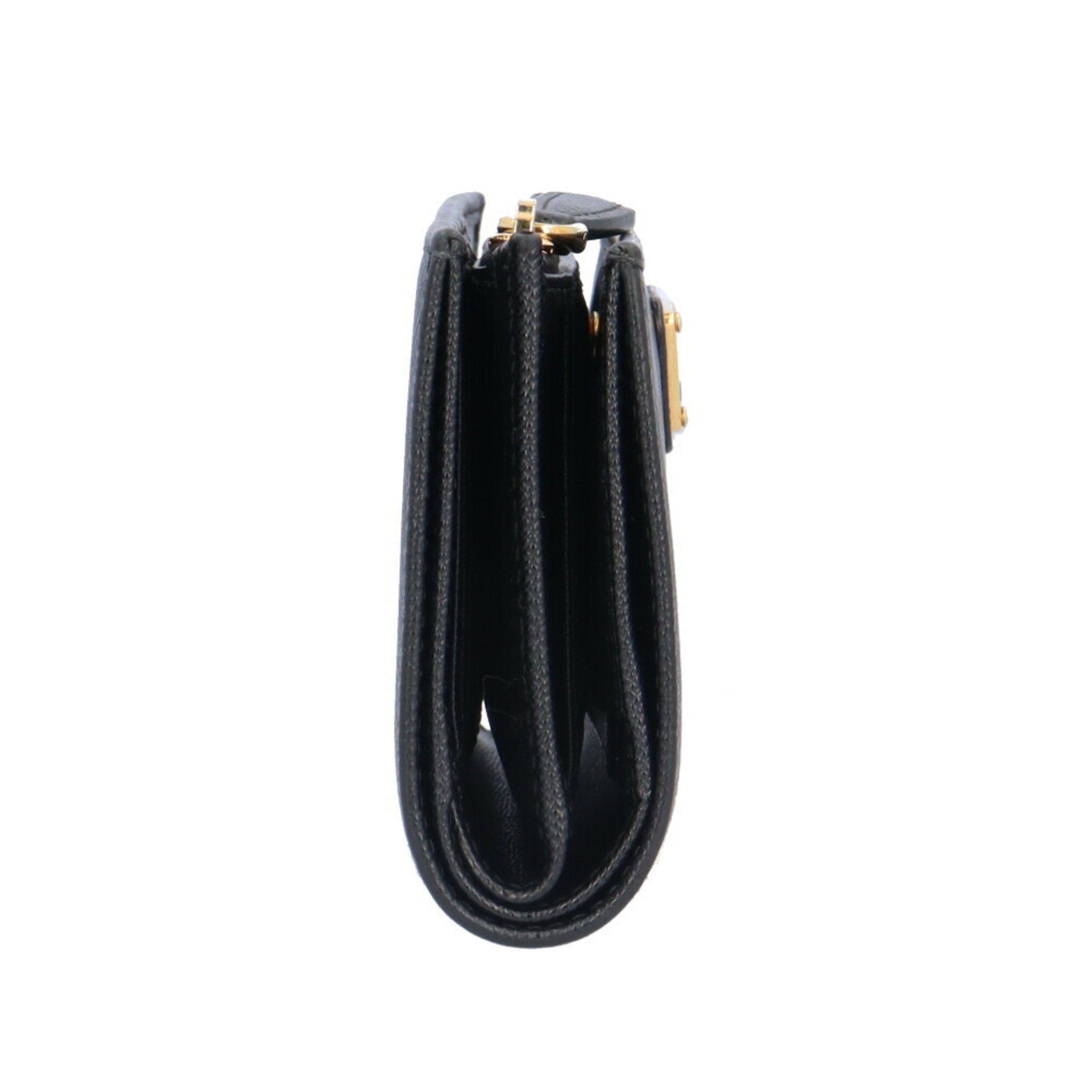 Prada Saffiano Bi-fold Wallet Leather 1ML009 Unisex PRADA