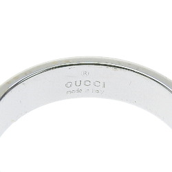 Gucci Interlocking G Icon Ring K18WG #9 Size 8.5 White Gold