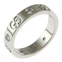 Gucci Icon Diamond Ring, Size 8.5, 18K Gold, Diamond, Women's, GUCCI