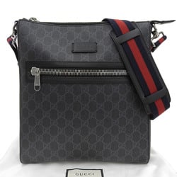 Gucci GG Supreme Shoulder Bag 474137 520981 Black Pattern