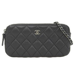 CHANEL Coco Mark Chain Wallet A82527 with sticker (2) Lambskin Black