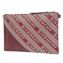 Givenchy GIVENCHY Clutch Bag NED0169 Second Leather Red x White Black