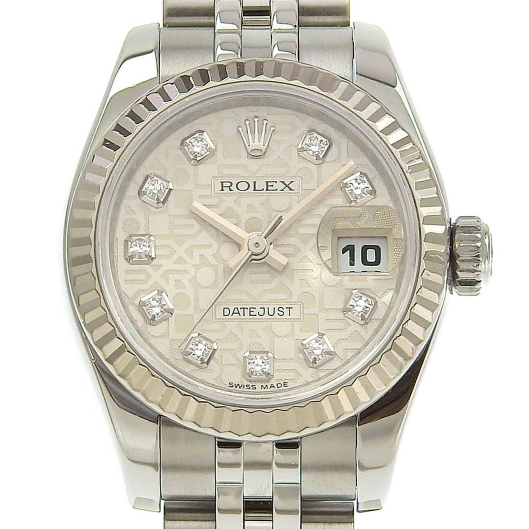 Rolex ROLEX Datejust 179174G V series (around 2008/2010) Computer/Horicon dial 10P diamond SS K18WG