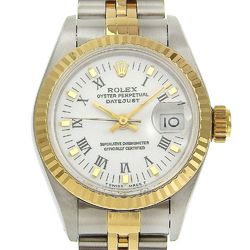 Rolex ROLEX Wristwatch Datejust Combi 69173 U serial number circa 1998 White dial Roman index SS/K18YG 2023/10OH