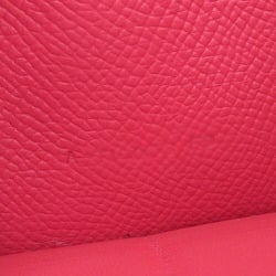 Hermes HERMES Kelly Wallet A Engraved Long Epson Rose Extreme