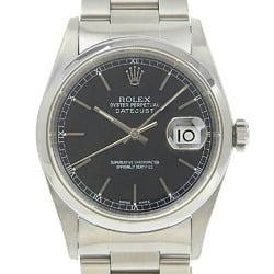Rolex ROLEX Datejust 16200 Y series (around 2002-2003) Black dial SS Automatic 36mm Men's watch
